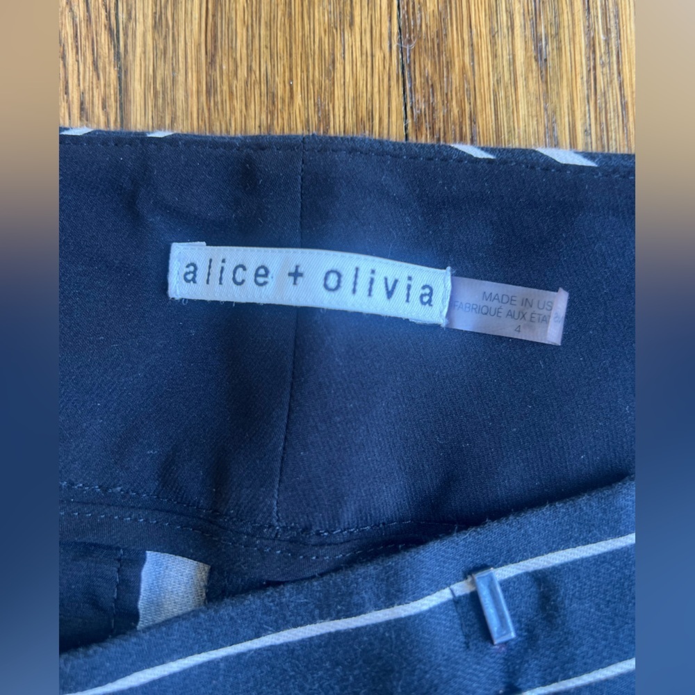 Alice + Olivia Black and White Dress Pants - Picture 7 of 8